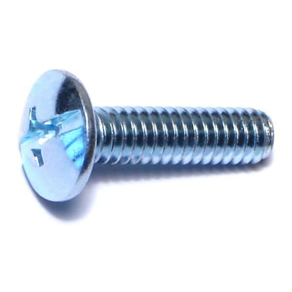 Midwest Fastener 1/4"-20 x 1 in Combination Phillips/Slotted Truss Machine Screw, Zinc Plated Steel, 25 PK 36163 - main